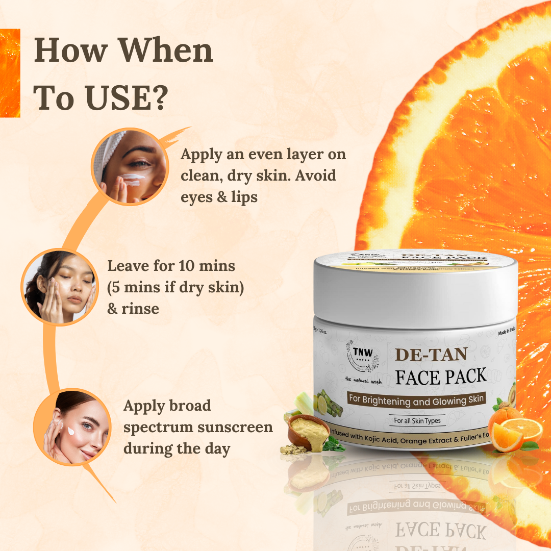 TNW Face Pack for Instant De-Tan and Glass Skin