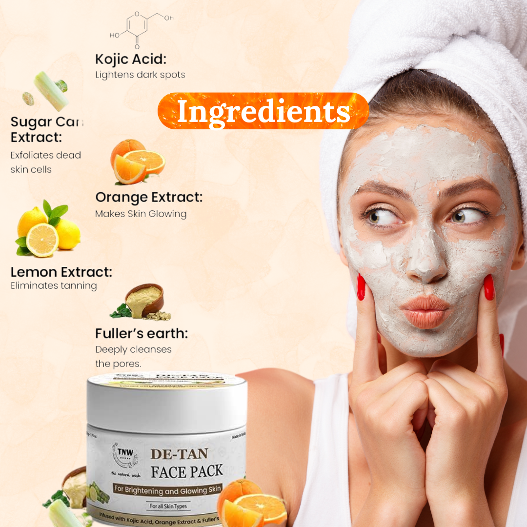 TNW Face Pack for Instant De-Tan and Glass Skin