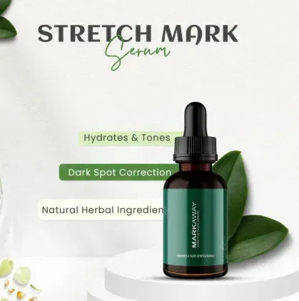 Markaway Stretch Mark Serum – Herbal Formula for Hydration, Toning & Dark Spot Correction (30ml)